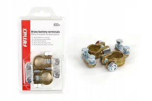 Mag-Nata 01161 Klemy akumulatora mosiężne 600AMP 2 sztuki w blistrze - Akcesoria do układu elektrycznego - miniaturka - grafika 1