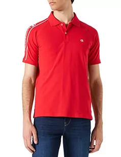Champion Męska koszulka polo Gallery Tape, pique Stretch, Rosso, XXL - Koszulki męskie - miniaturka - grafika 1