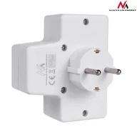 Gniazdka elektryczne - Maclean Gniazdko Prądowe Potrójne Z Wył En MCE215 - miniaturka - grafika 1