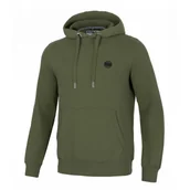 Odzież taktyczna i umundurowanie - Bluza z kapturem Pit Bull New Brushed Fleece Group Small Logo '24 - Ciemnooliwkowa M - miniaturka - grafika 1