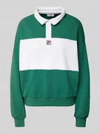 Koszulki i topy damskie - Koszulka polo z wyhaftowanym logo model ‘LANGOGNE’ - miniaturka - grafika 1