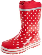 Kalosze damskie - Playshoes dziewczęce kalosze kropki buty wsuwane, czerwony - 26/27 EU - miniaturka - grafika 1