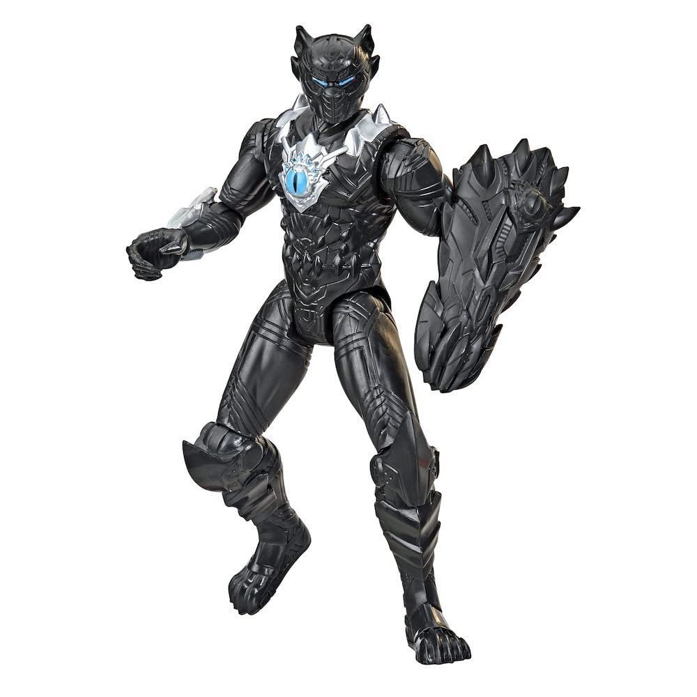 Marvel Hasbro Avengers Mech Strike Monster Hunters Black Panther Toy, 15 cm figurka akcji, zabawki dla dzieci od 4 lat, wielokolorowe, jeden rozmiar..
