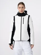 Kurtki narciarskie - 4F Kurtka narciarska 4FAW23TTJAF336 Biały Slim Fit - miniaturka - grafika 1