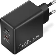Ładowarki do telefonów - Zasilacz do laptopa Lenovo Accessories Dual USB-C 65W GaN Power Adapter BK-EU - miniaturka - grafika 1