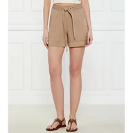 Spodnie sportowe damskie - GUESS Szorty + pasek NEW NINA Relaxed fit - miniaturka - grafika 1