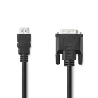 Adaptery i przejściówki - Nedis CCGL34800BK30 adapter kablowy 3 m HDMI Typu A (Standard) DVI-D Czarny - miniaturka - grafika 1