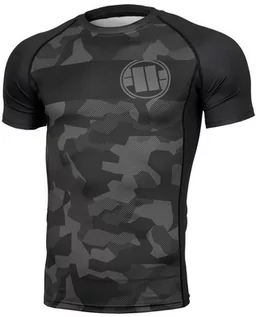 Koszulki sportowe męskie - Rashguard Pit Bull Camo Black By Casino - grafika 1