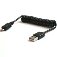 Kable USB - Savio CL-11 Kabel USB A(M) - USB Micro Spirala - miniaturka - grafika 1