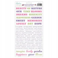 Scrapbooking - Naklejki papierowe 15x30 Mintay - Lilac Garden - Słowa angielski - miniaturka - grafika 1