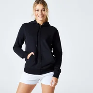 Bluzy sportowe damskie - Bluza na zamek damska Domyos Gym & Pilates - miniaturka - grafika 1