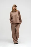 Komplety damskie - Dres damski ,,cindi'' beżowy - miniaturka - grafika 1