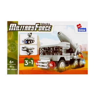 Alleblox, Klocki Konstrukcyjne, Zestaw Militarny, 67 Elementów 15x10x5 - Klocki - miniaturka - grafika 1