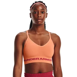Biustonosz sportowy Under Armour Seamless Low Long Bra - Bielizna sportowa damska - miniaturka - grafika 1