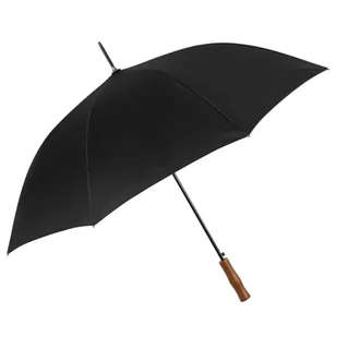 Parasol męski Perletti półautomatyczny długi czarny z prostą rączką - Parasole - miniaturka - grafika 1