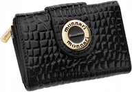 Portfele - Portfel Damski Czarny Lakierowany Skóra Naturalna Monnari Mały Na Prezent - miniaturka - grafika 1