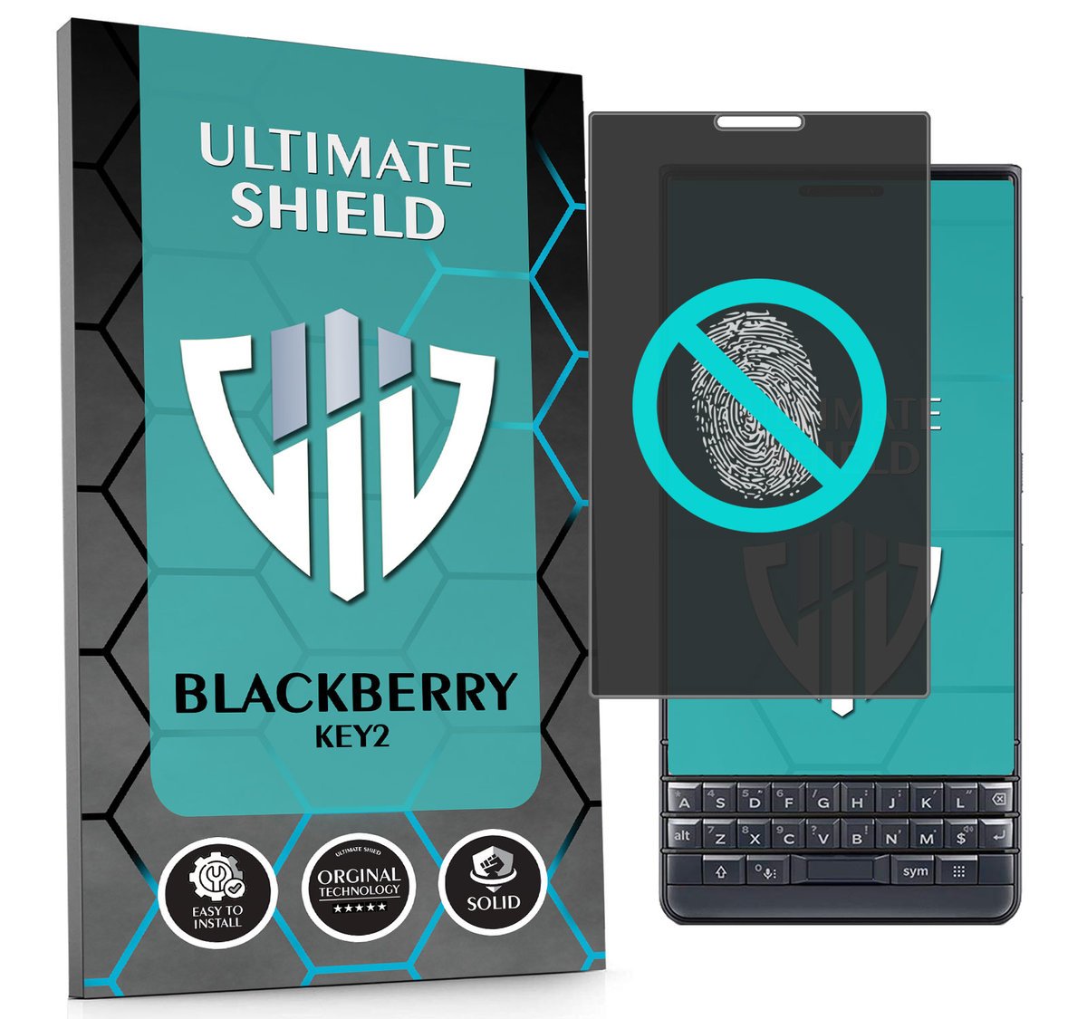 NAJLEPSZE SZKŁO 5D PEŁNE DO BLACKBERRY KEY2 SZKIEŁKO NIETŁUKĄCE ORYGINAŁ