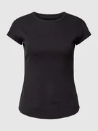 Koszulki i topy damskie - T-shirt z prążkowaniem model ‘Go Ribbed’ - miniaturka - grafika 1