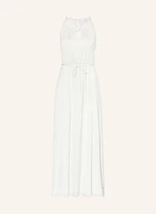 Mrs & Hugs Sukienka Satynowa Z Wycięciem weiss - Sukienki - miniaturka - grafika 1