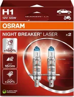 Żarówki samochodowe - Osram OSRAM Automobilinės lemputės NIGHT BREAKER LASER +150% H1 55W 12V P14.5S 2vnt - miniaturka - grafika 1
