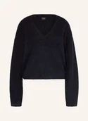 Swetry damskie - Boss Sweter Fiti blau - BOSS - miniaturka - grafika 1