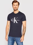 Koszulki męskie - Calvin Klein Jeans T-Shirt J30J320935 Granatowy Slim Fit - miniaturka - grafika 1