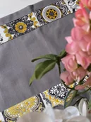 Obrusy i serwetki - Bawełniany plamoodporny bieżnik szarego koloru - miniaturka - grafika 1