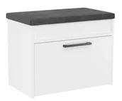 Meble do przedpokoju - Biała Nowoczesna Szafka Na Buty Z Siedziskiem B3-M39 - miniaturka - grafika 1