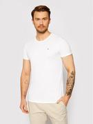 Koszulki męskie - Tommy Jeans T-Shirt Jaspe Biały Slim Fit - miniaturka - grafika 1