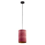 Lampy sufitowe - Żyrandol z wąskim, welurowym, różowym abażurem TK 6165 z serii TERCINO - miniaturka - grafika 1