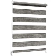 Rolety - Roleta Mini D/N Sahara Fast 76 x 140 cm szary - miniaturka - grafika 1