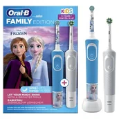 Szczoteczki do zębów dla dzieci - Zestaw Szczoteczka elektryczna ORAL-B D103 Kids Frozen + D103 White - miniaturka - grafika 1