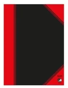 Bantex 100302825, Monochromatic, Black, Red, A6, 96 sheets, 70 g/m², Lined paper - Zeszyty szkolne - miniaturka - grafika 1