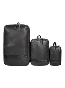 Zestaw organizerów Tatonka Stuffsack Zip Set III - black - Plecaki - miniaturka - grafika 1