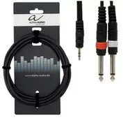Kable - Alpha Audio Alpha przewód audio 190130 Basic Line Y (6 m, jack stereo na jack mono) 190130 - miniaturka - grafika 1