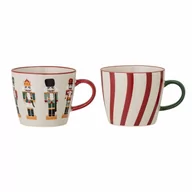 Kubki - Bloomingville Kubki Jolly 300 ml zielono-czerwone 2 szt. 82051531 - miniaturka - grafika 1