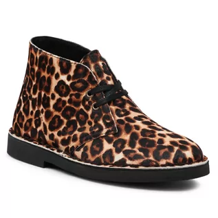 Botki damskie - Clarks Botki Desert Boot 2 261556704 Leopard Print - grafika 1