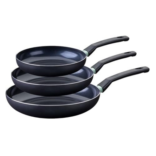 Fackelmann 9429650 Zestaw 3 patelni nieprzywierających z powłoką ceramiczną 24, 28 i 30 cm bez PFAS, patelnia bez PFAS, patelnia aluminiowa, 24, 28 i 30 cm