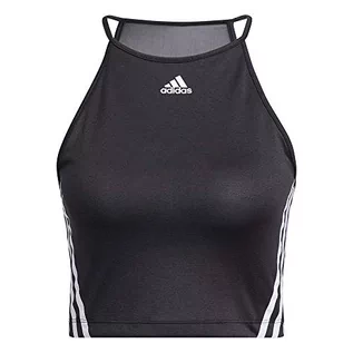 Koszulki i topy damskie - Adidas Damska koszulka bez rękawów 3s czarny/biały M GL0704 - grafika 1