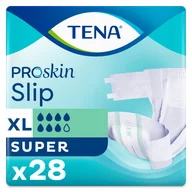 Pieluchy dla dorosłych - Tena Slip ProSkin, pieluchomajtki, rozmiar XL, 120-160 cm, Super, 28 sztuk - miniaturka - grafika 1