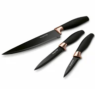 Noże kuchenne - KONIGHOFFER 426343 NOŻE DARK 20/12,5/9CM 3SZT - miniaturka - grafika 1