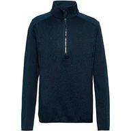 Bluzy męskie - CMP męska bluza polarowa z dzianiny 39h0757 niebieski Inchiostro 48 - miniaturka - grafika 1