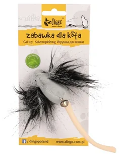DINGO Zabawka dla kota Monsters Jim 5 cm czarna - Zabawki dla kotów - miniaturka - grafika 1