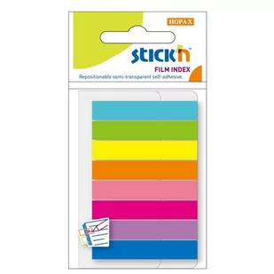 Stickn Zakładki indeksujące 45x8mm 8 kol. neon 21401 - Zakładki indeksujące - miniaturka - grafika 2