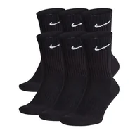 Skarpetki damskie - Skarpety długie CZARNE Sportowe NIKE Everyday Cushion Crew 6-PAK - miniaturka - grafika 1