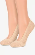 Skarpetki damskie - Marilyn 2-pak stopki koronkowe beżowe Comfort Lace, Kolor naturalny, Rozmiar 35-37, Marilyn - Primodo.com - miniaturka - grafika 1