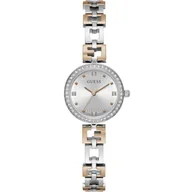 Zegarki damskie - Elegancki srebrno-różowozłoty zegarek damski Guess Lady G z bransoletką GW0656L2 - miniaturka - grafika 1