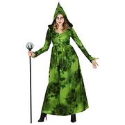 Sukienki - Widmann 10713 10713 kostium Waldhexe, sukienka z kapturem, czarodziejka, magika, impreza tematyczna, Halloween, noc Walpurgii, damska, wielokolorowa, L - miniaturka - grafika 1