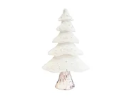 Ozdoby bożonarodzeniowe - Figurka Choinka z białym futerkiem - 60 cm - 1 szt. - miniaturka - grafika 1