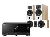 Kino domowe - Yamaha RX-A2A (czarny) + Diva 3 (dąb) + Diva 7 (dąb) - miniaturka - grafika 1